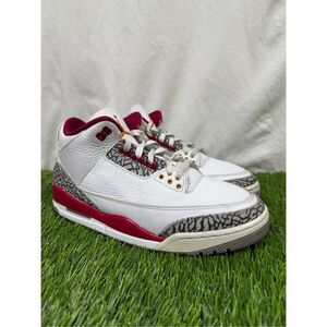 Men's Size 10 - Nike Air Jordan 3‎ Retro "Cardinal Red" Mid Top Basketball Shoes